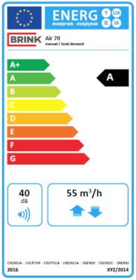 Energielabel Air 70