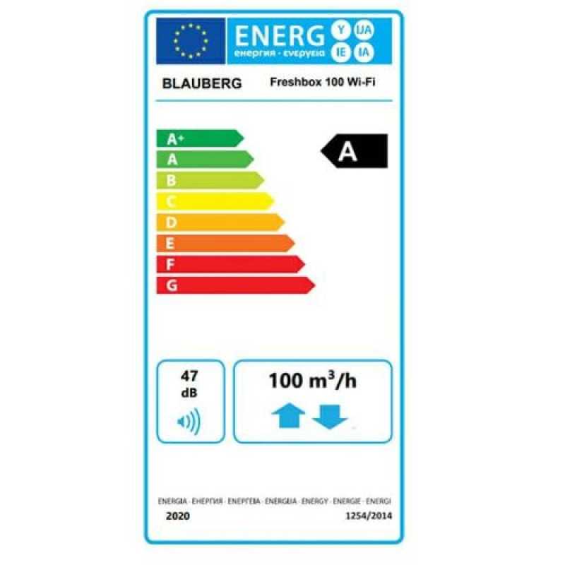 Blauberg Frshbox Energielabel